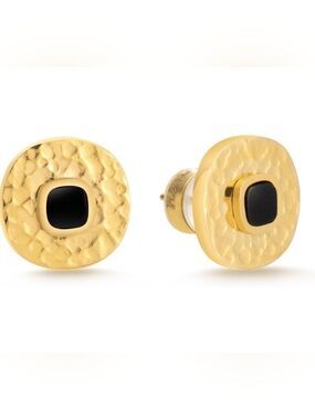 14K Gold Statement Stud Earrings